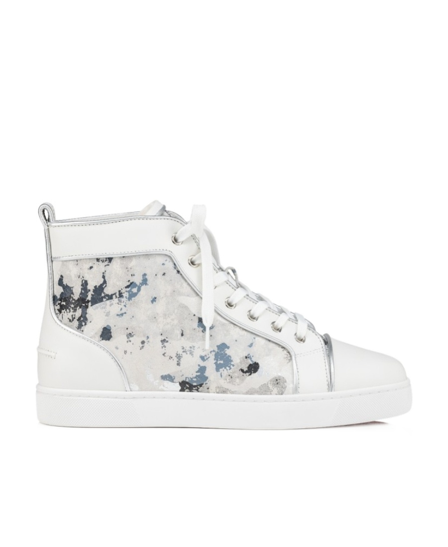 Christian Louboutin Louis High-top Sneakers In White