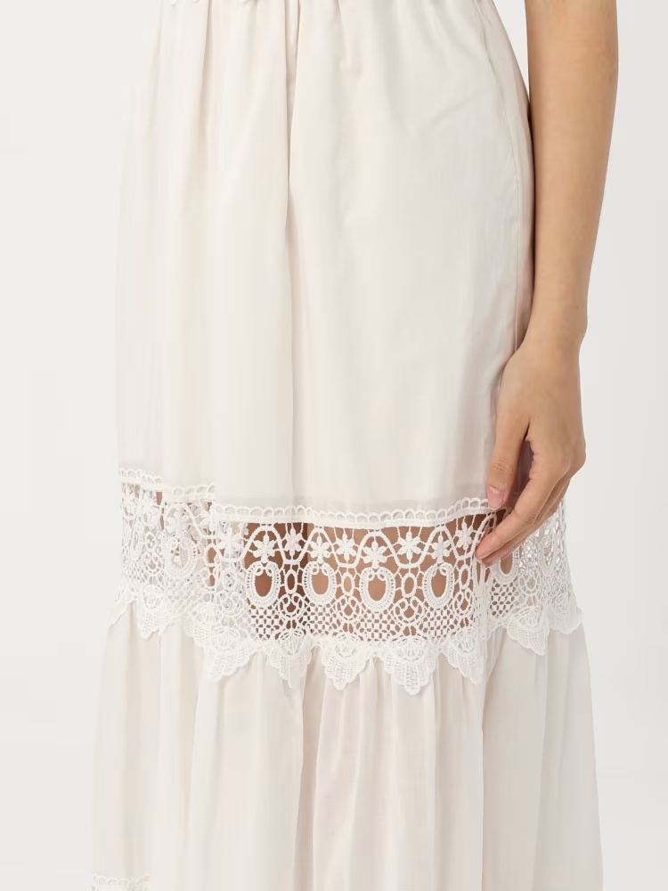 Kaos Dress Woman In White