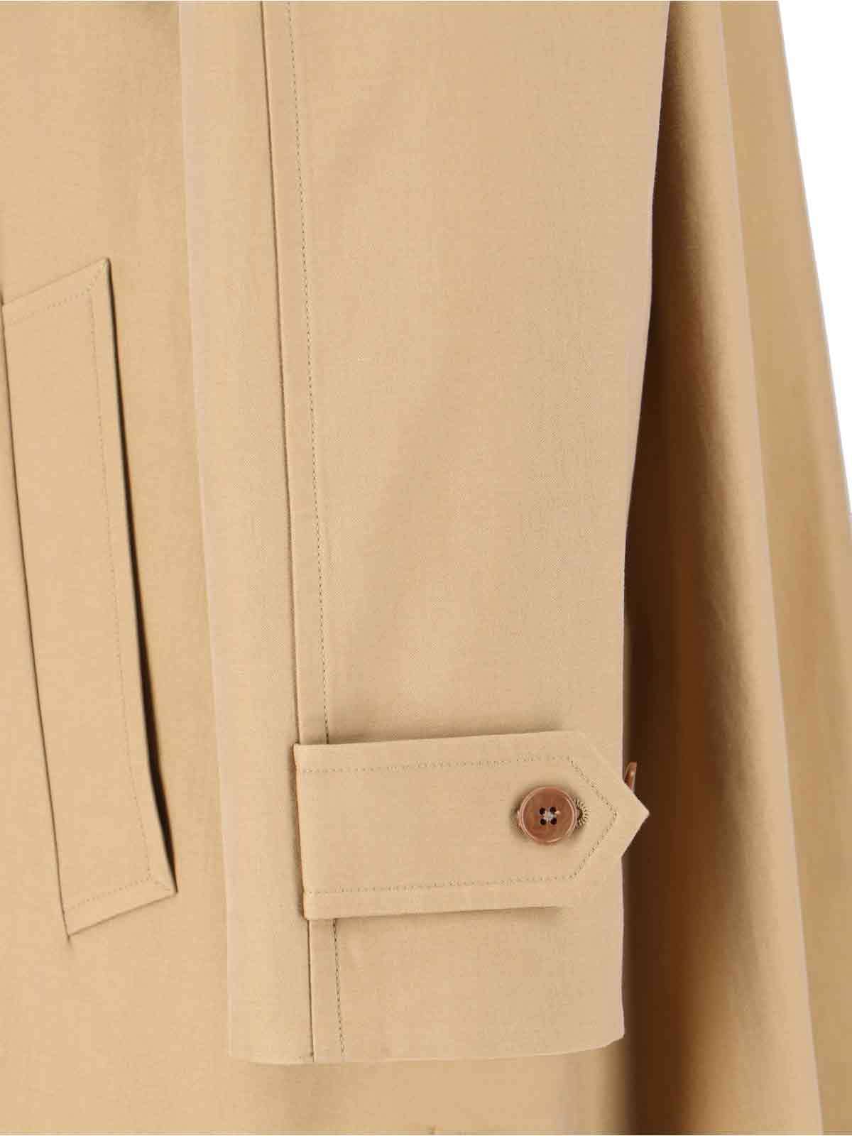 The Row Long Sleeve Coat In Neutral