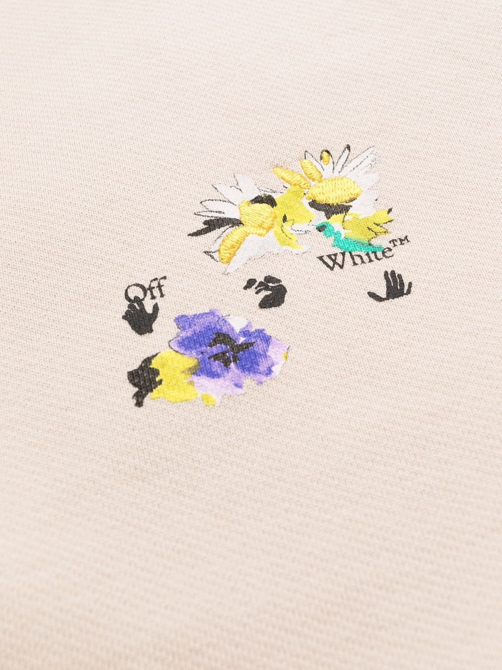 Shop Off-white Floral-arrows Sweater Dress In White
