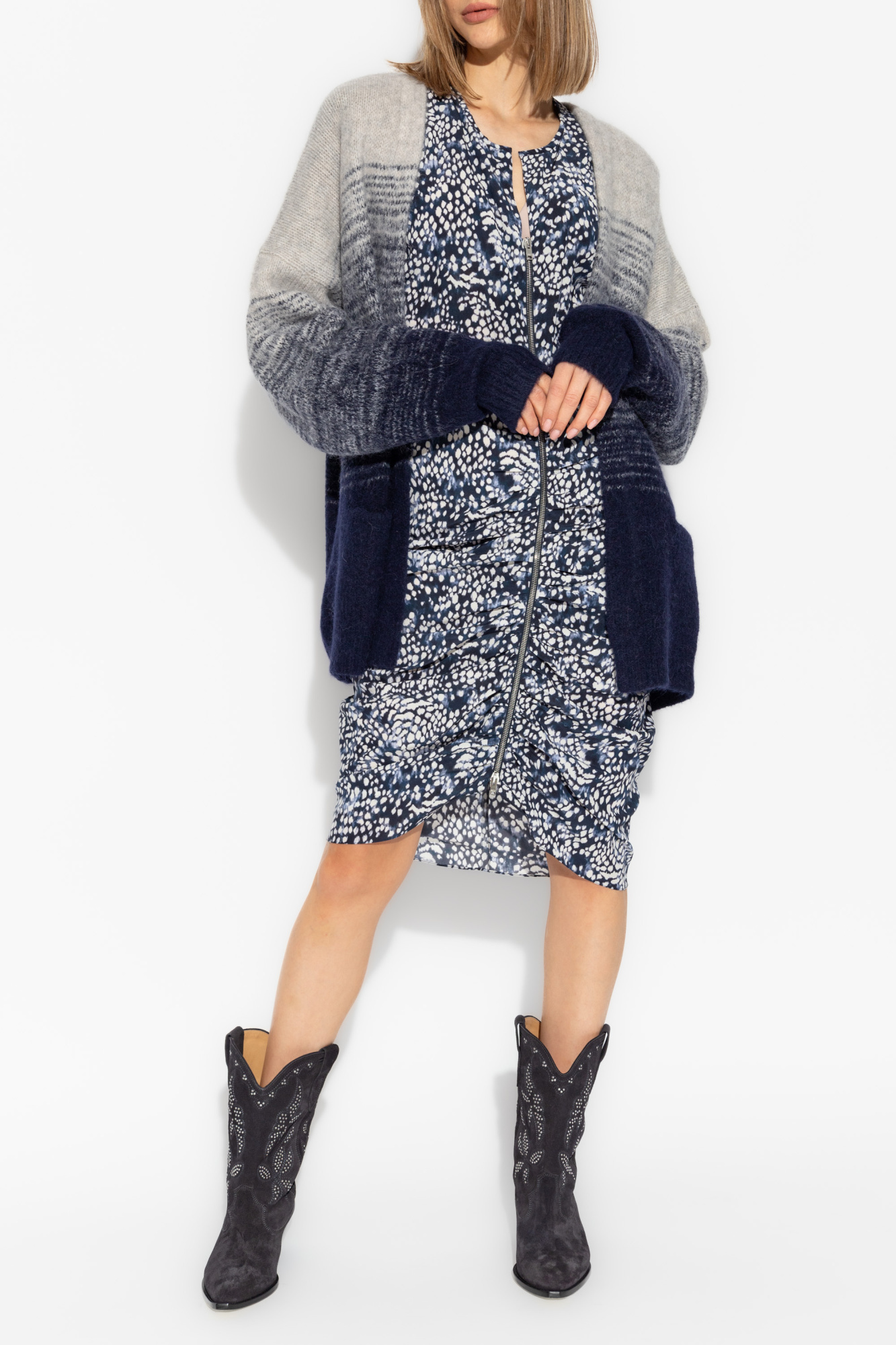 Isabel Marant Long-sleeved Dress In Black
