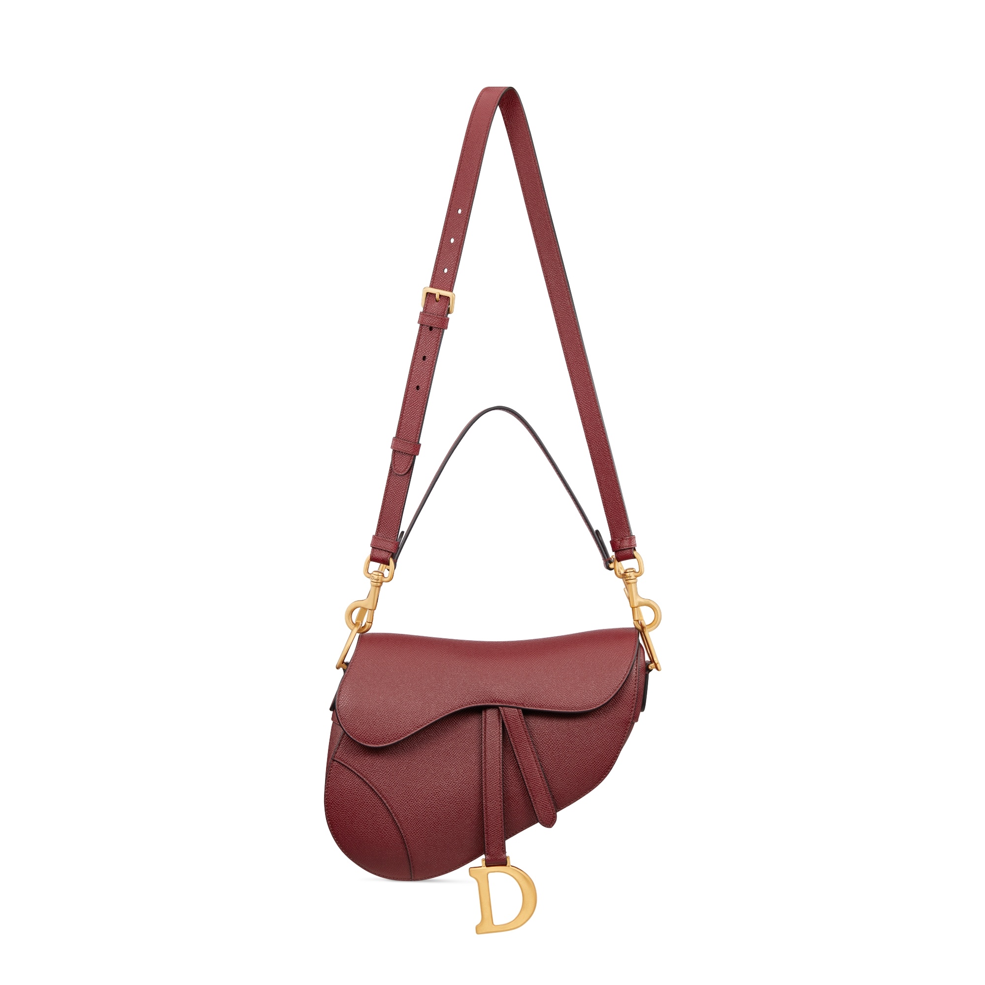 Dior Saddle Bag With Shoulder Strap In Brown