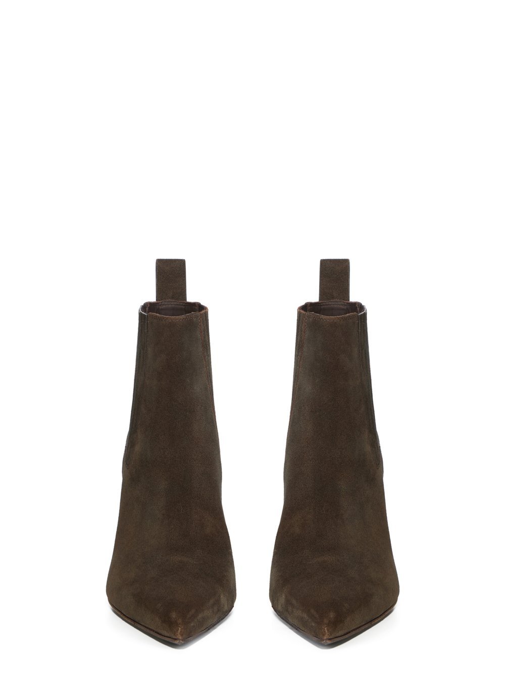 Rick Owens 80mm Sharp Ankle Boots In Brown