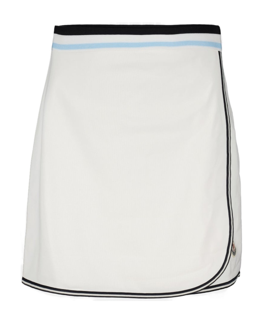 Moncler Logo Appliqué Mini Tennis Skirt In White