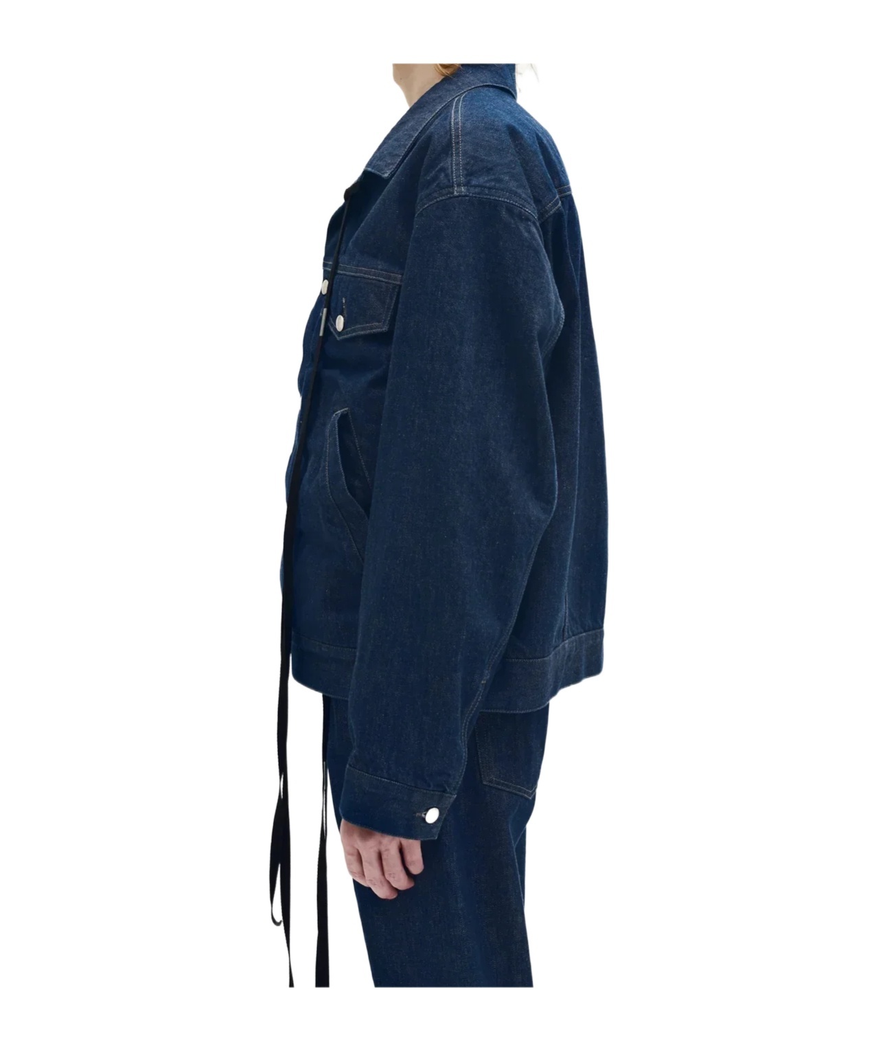 Ann Demeulemeester Patrick 5 Pocket High Comfort Jacket In Blue