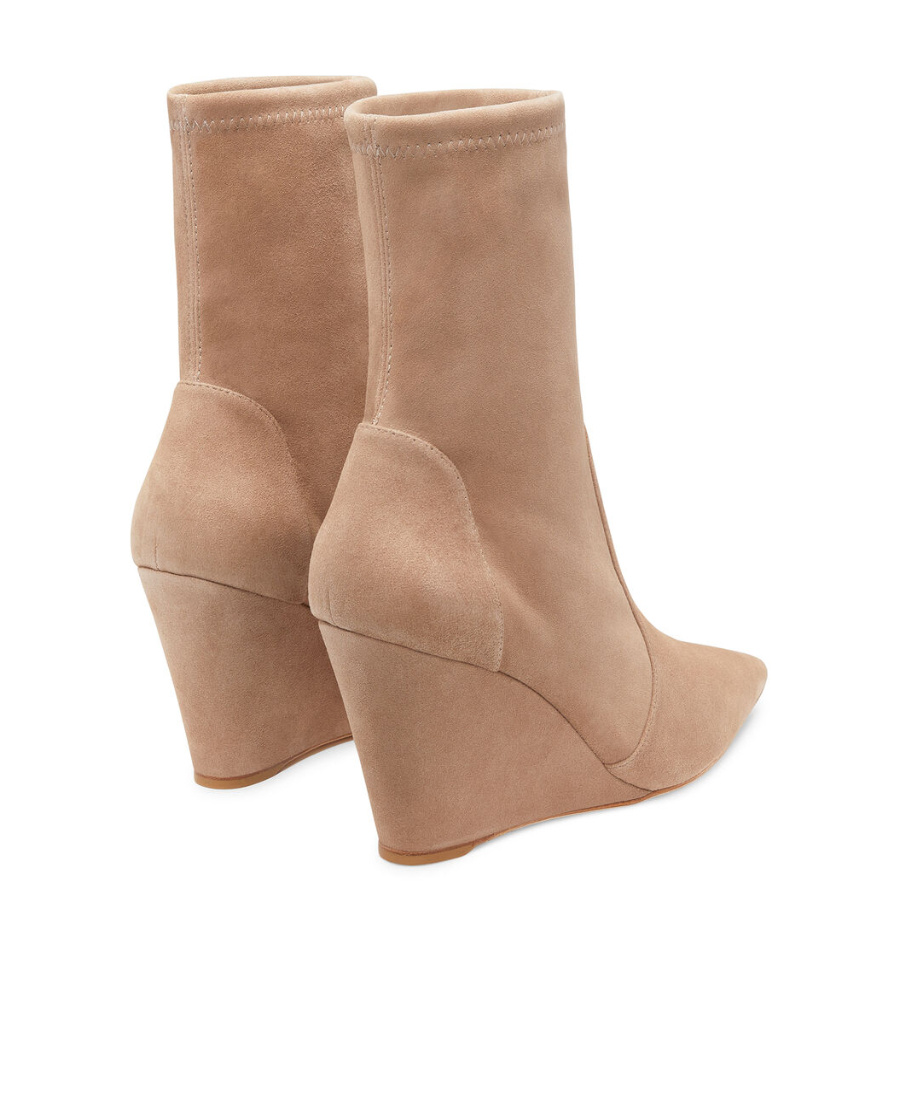 Stuart Weitzman 160mm Concealed-wedge Ankle Boots In Brown