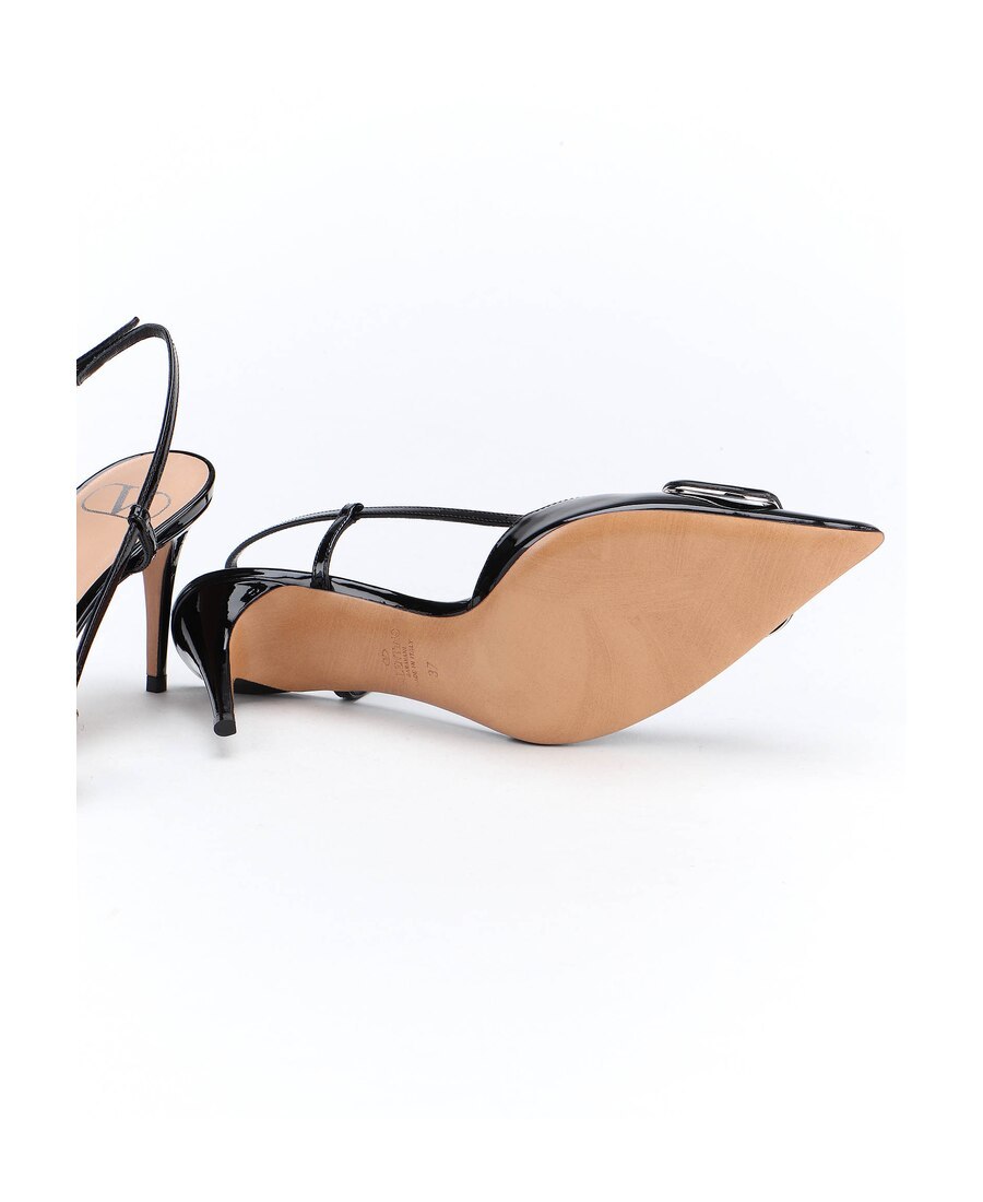 Valentino Vlogo Pointed Toe Slingback Pump In Black