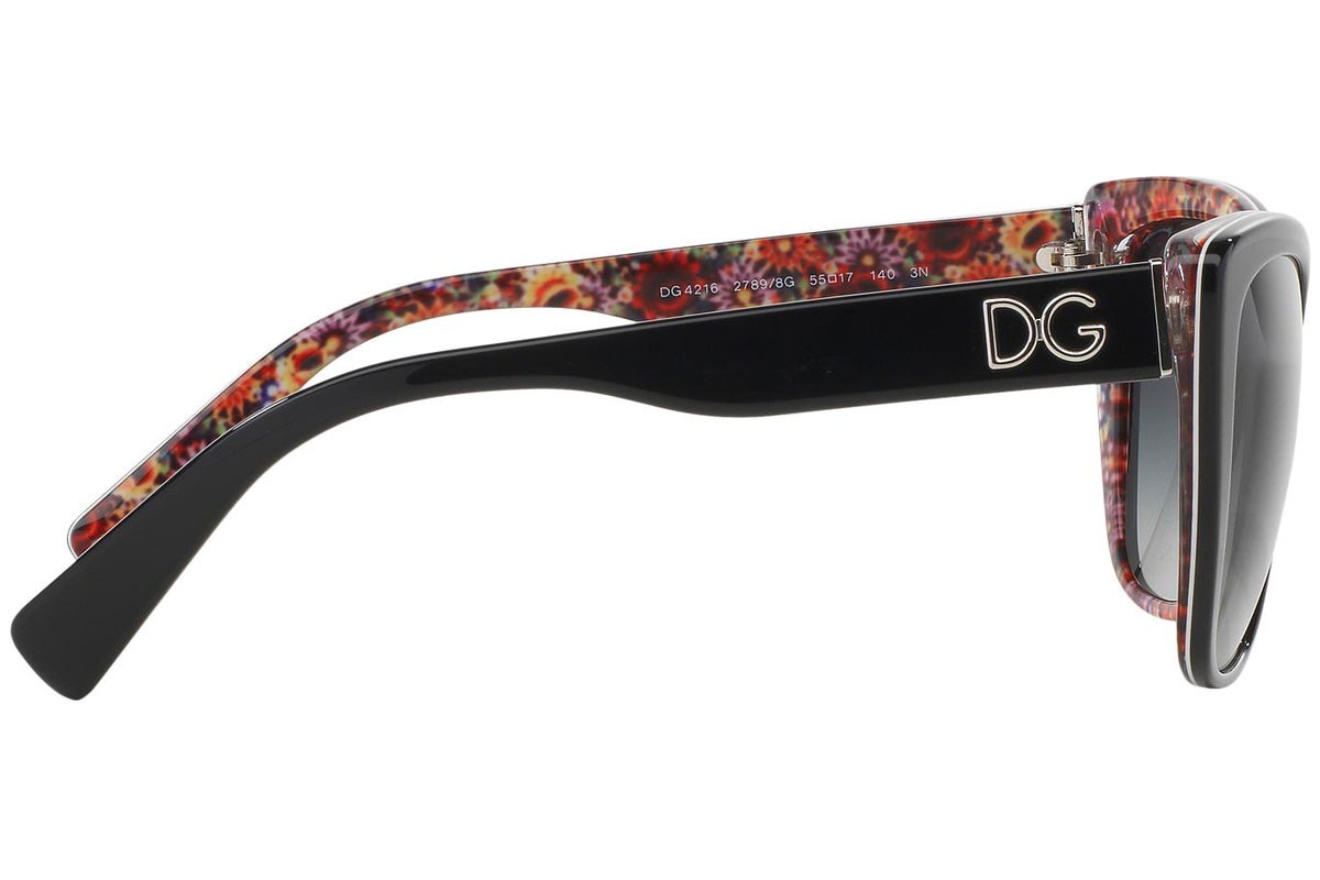 Dolce & Gabbana Logo Sunglasses In Black