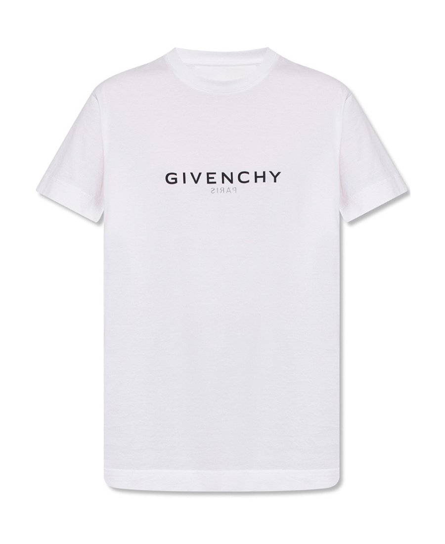 Givenchy 4g Emblem Printed Crewneck T-shirt In White