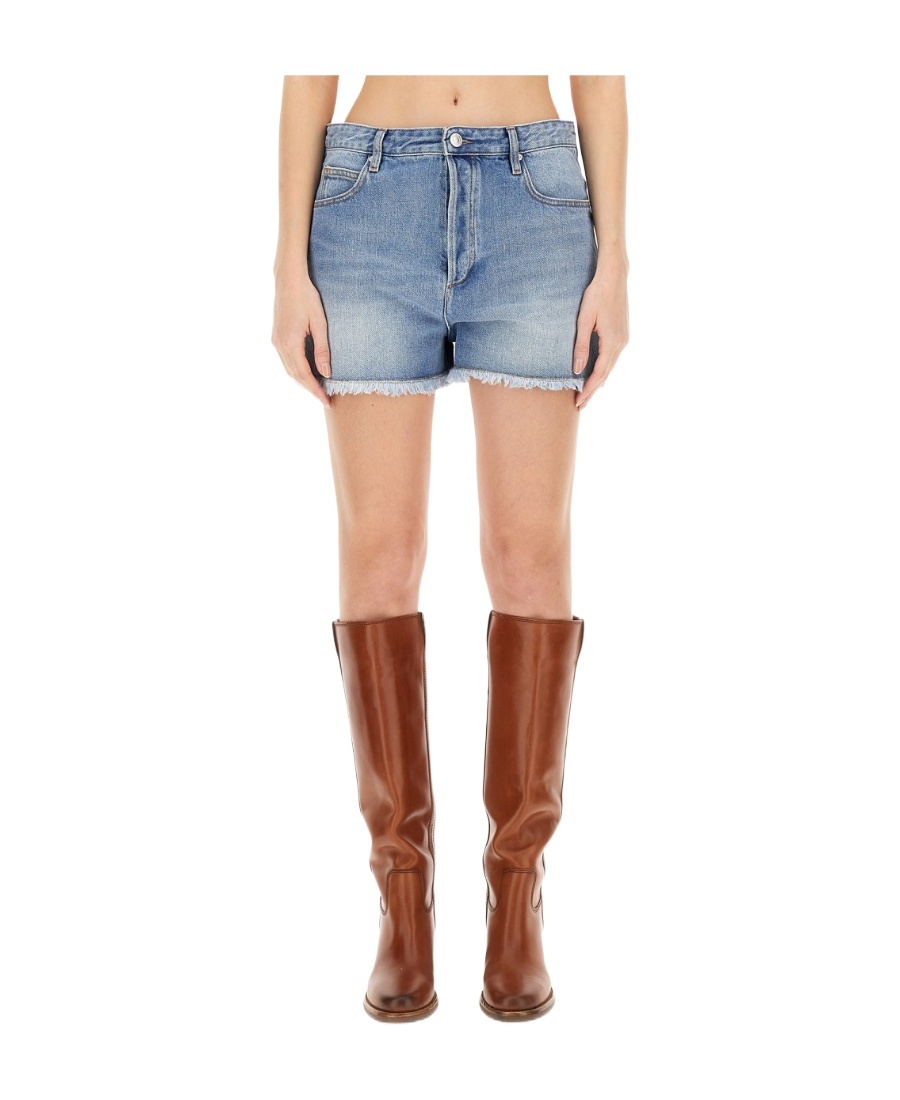 ISABEL MARANT ISABEL MARANT BELT-LOOPED DENIM SHORTS