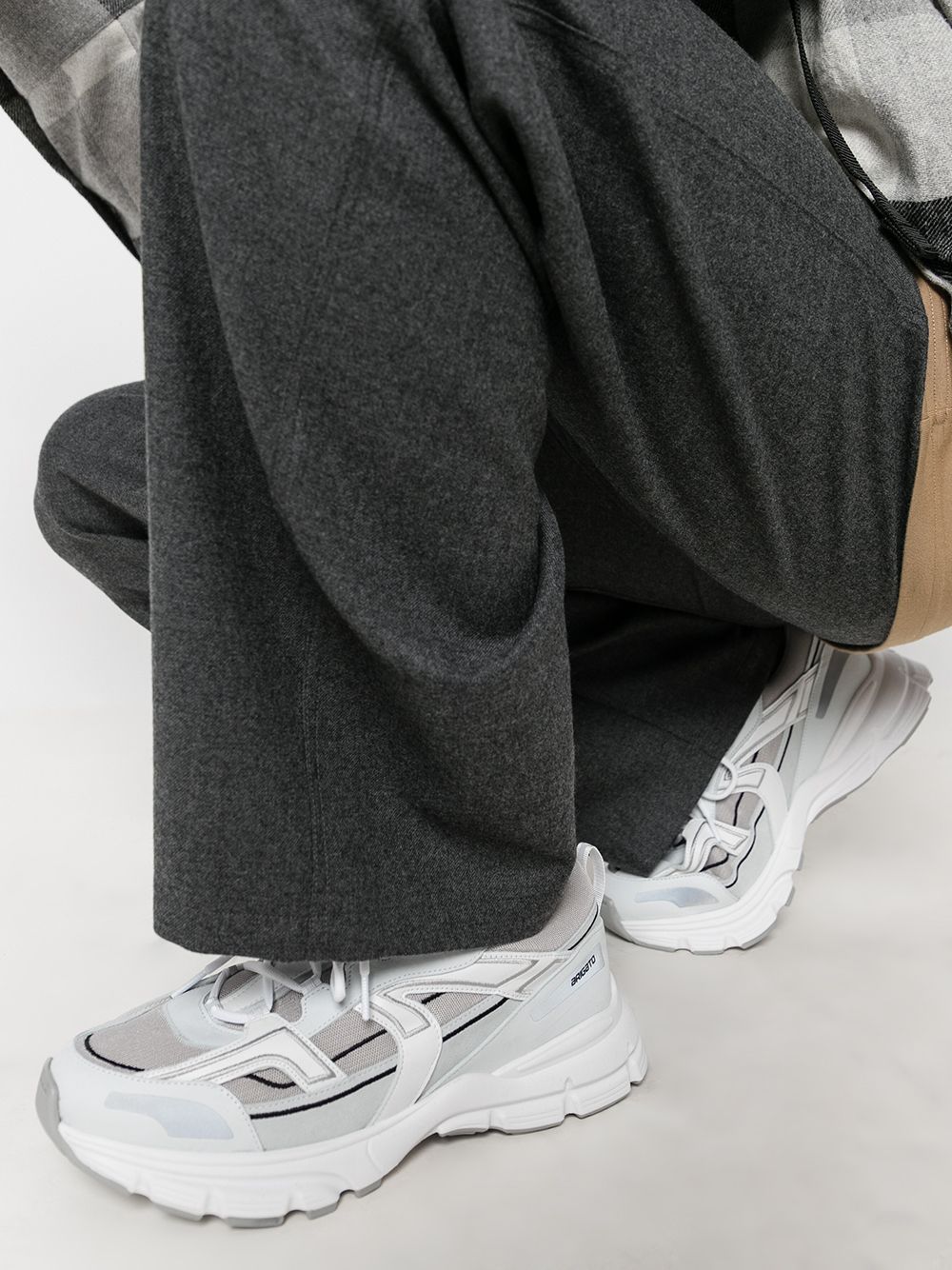 Axel Arigato Marathon R-trail Leather And Mesh Sneakers In White