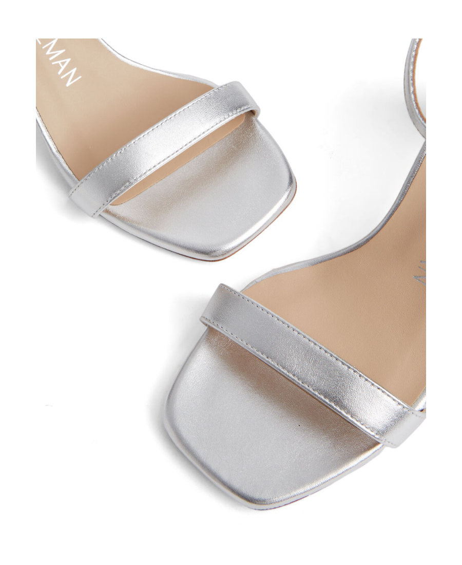 Stuart Weitzman Logo High-heeled Sandals In White