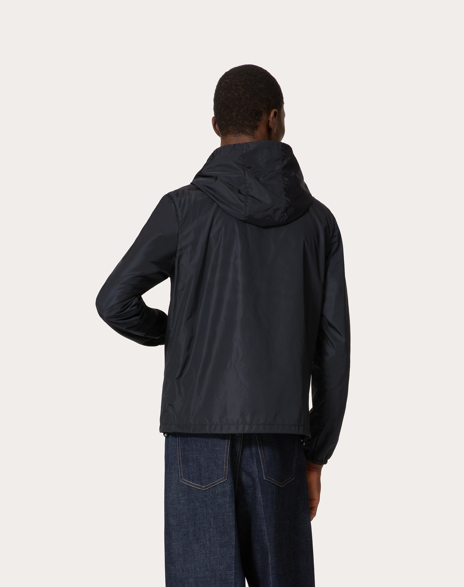 Valentino Long-sleeved Casual Jacket In Black