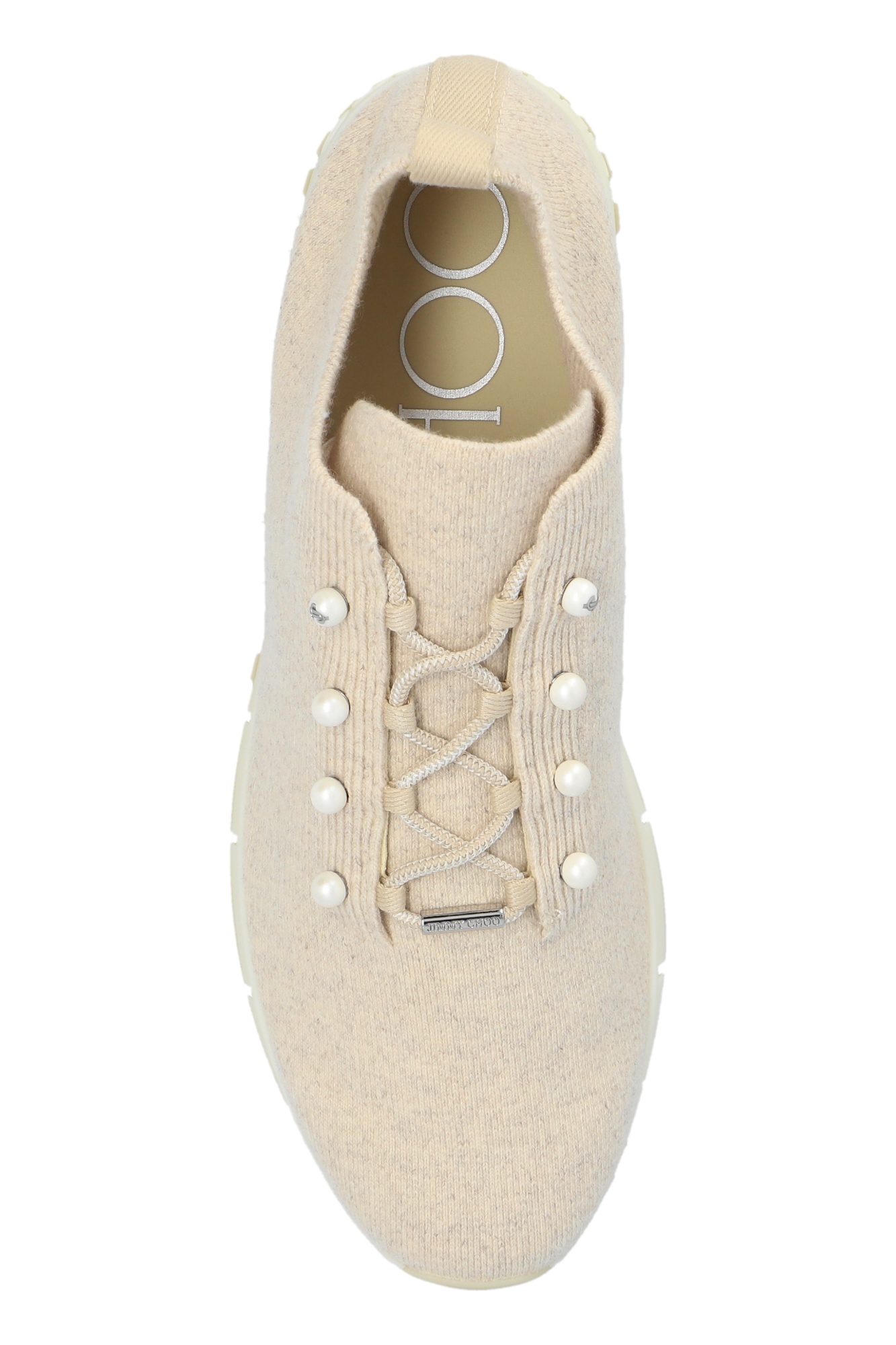 Shop Jimmy Choo Veles Trainers In Nude