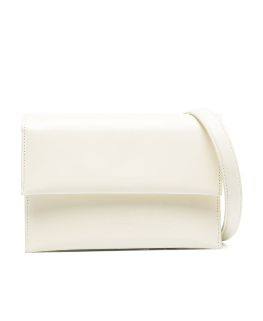 Low Classic Logo Shoulder Bag In White