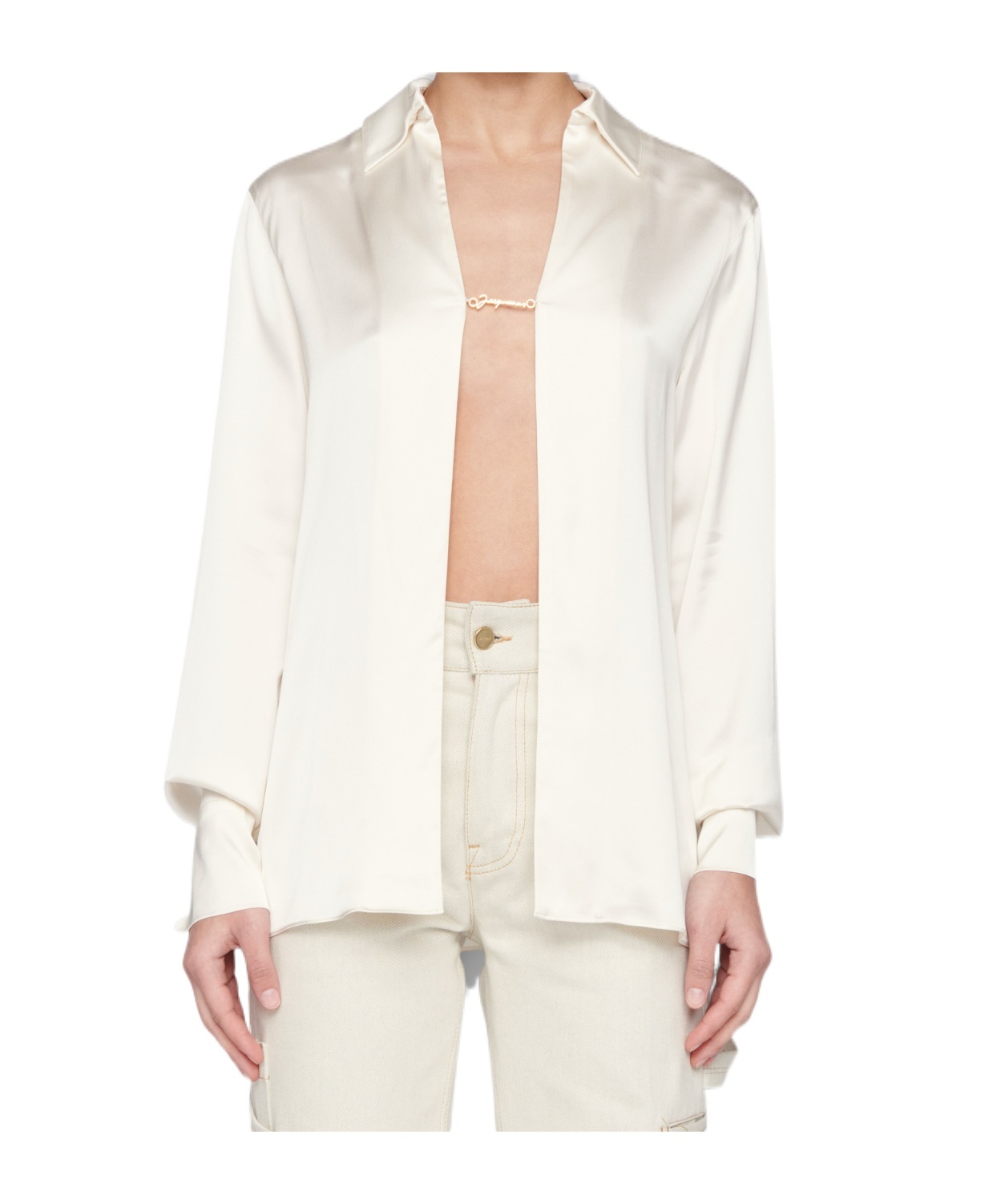 Jacquemus Camicie La Chemise Notte In White