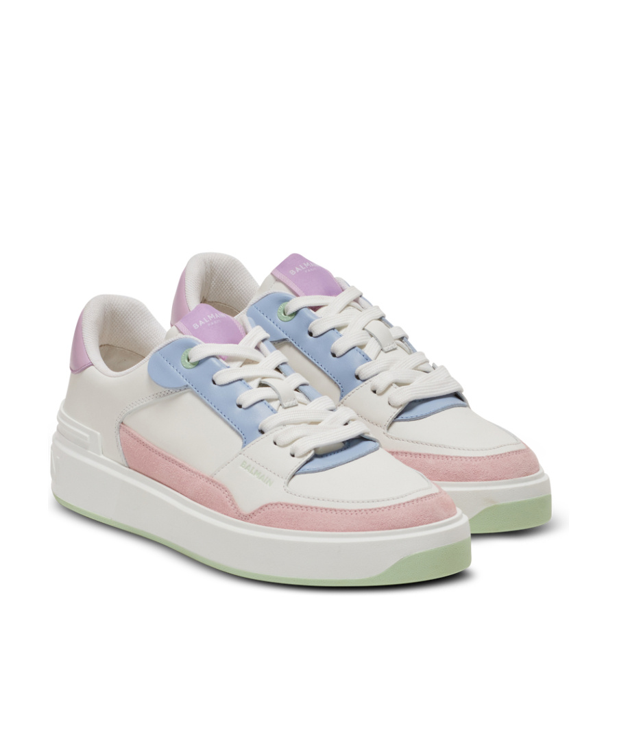 Balmain B-court Flip Sneakers In White