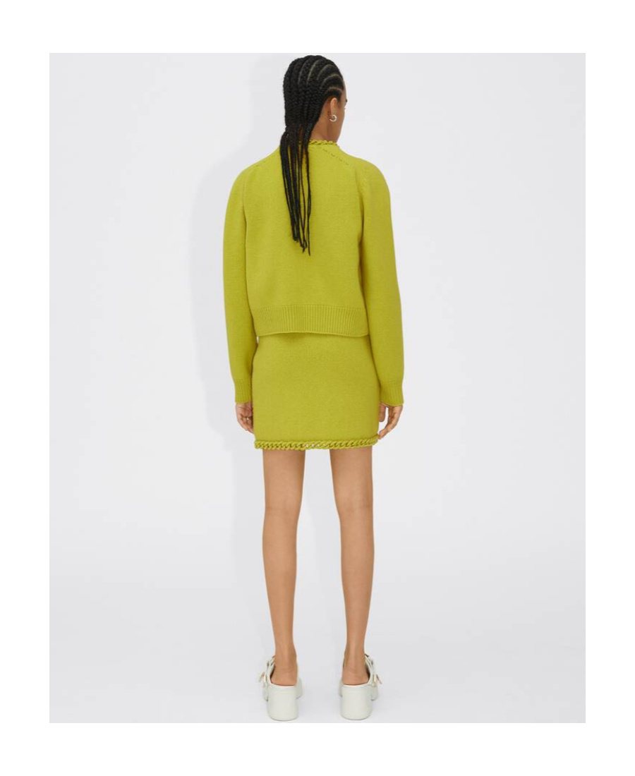 Bottega Veneta Crew-neck Short-sleeved T-shirt In Yellow