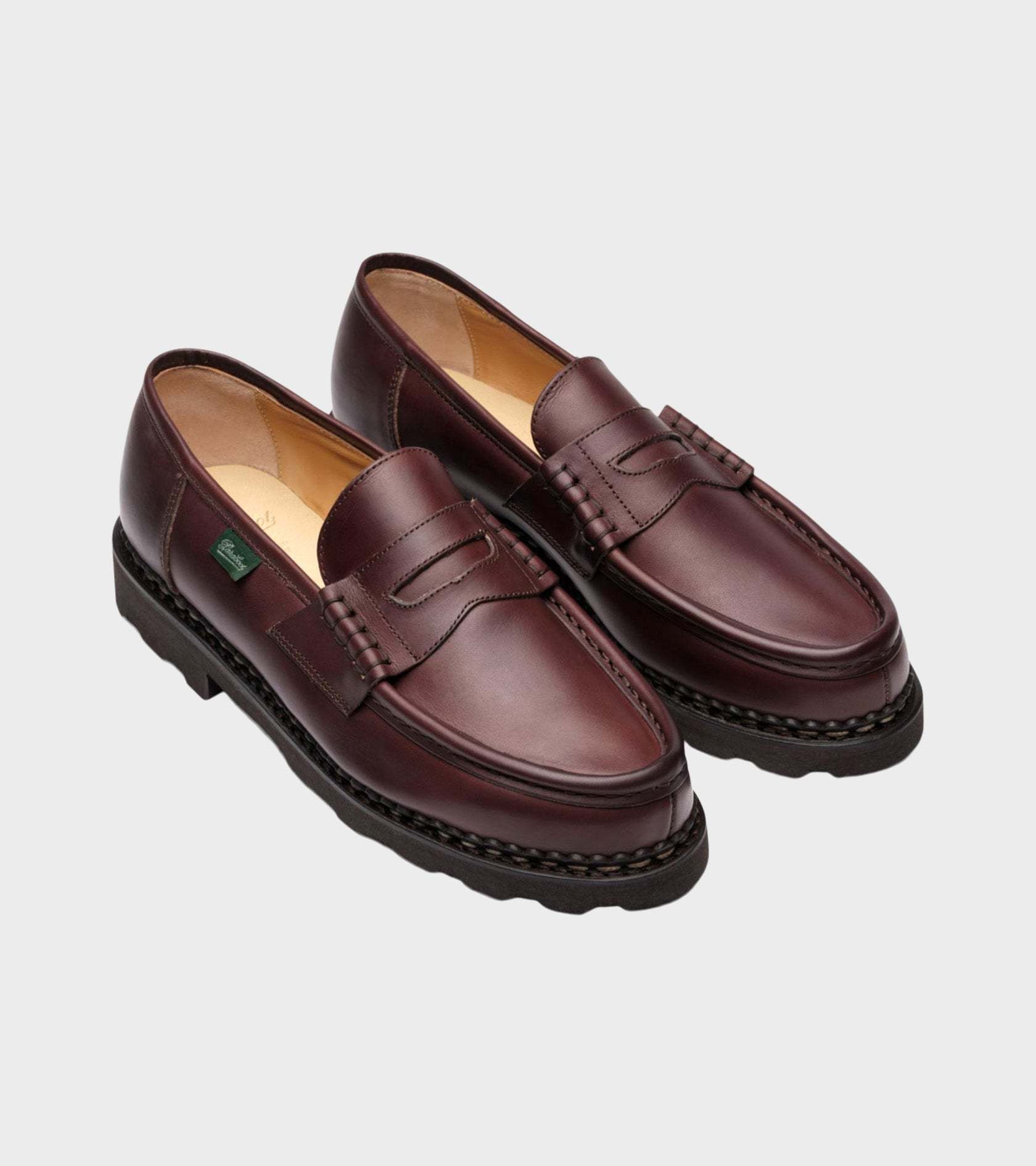 Paraboot Round-toe Loafers In Brown
