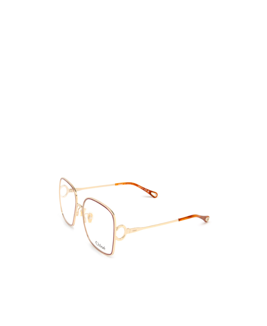 Chloé Oversized Square Frame Glasses In Nude