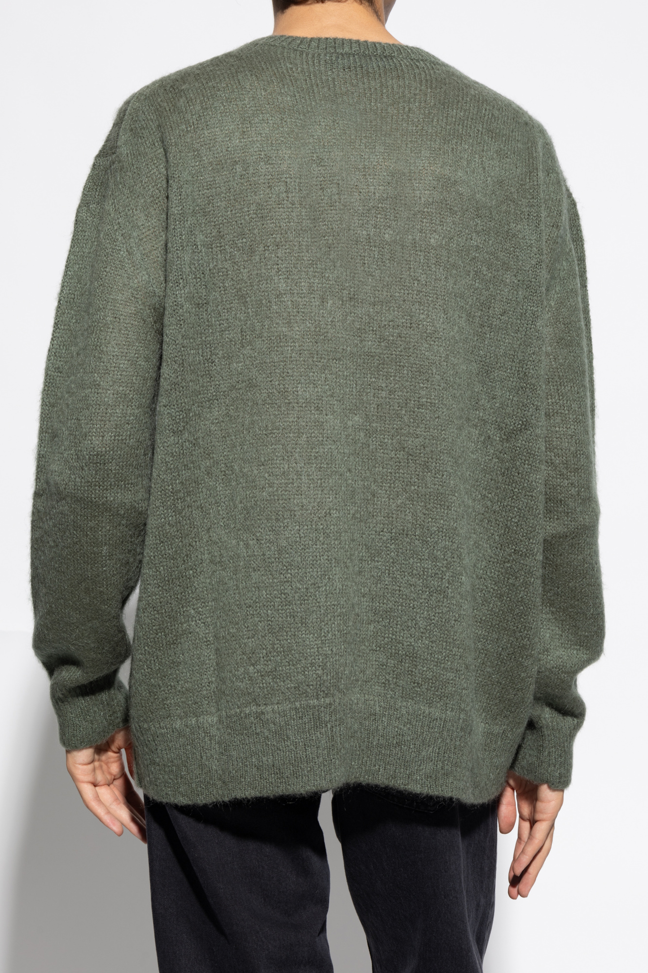 Y/project Y Project Paris Best Intarsia Crewneck Jmuper In Black