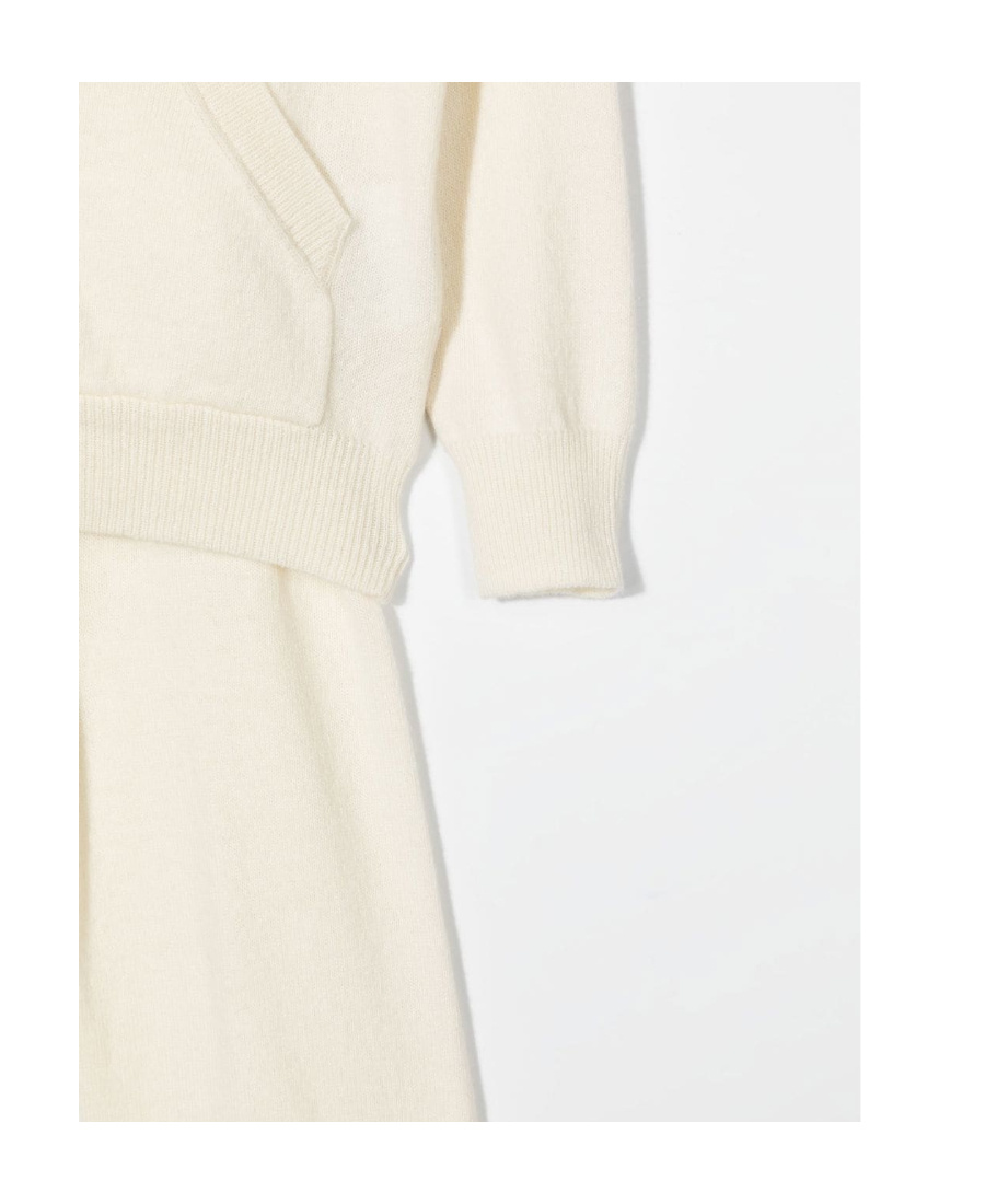 Moncler Logo-print Virgin-wool Tracksuit In White