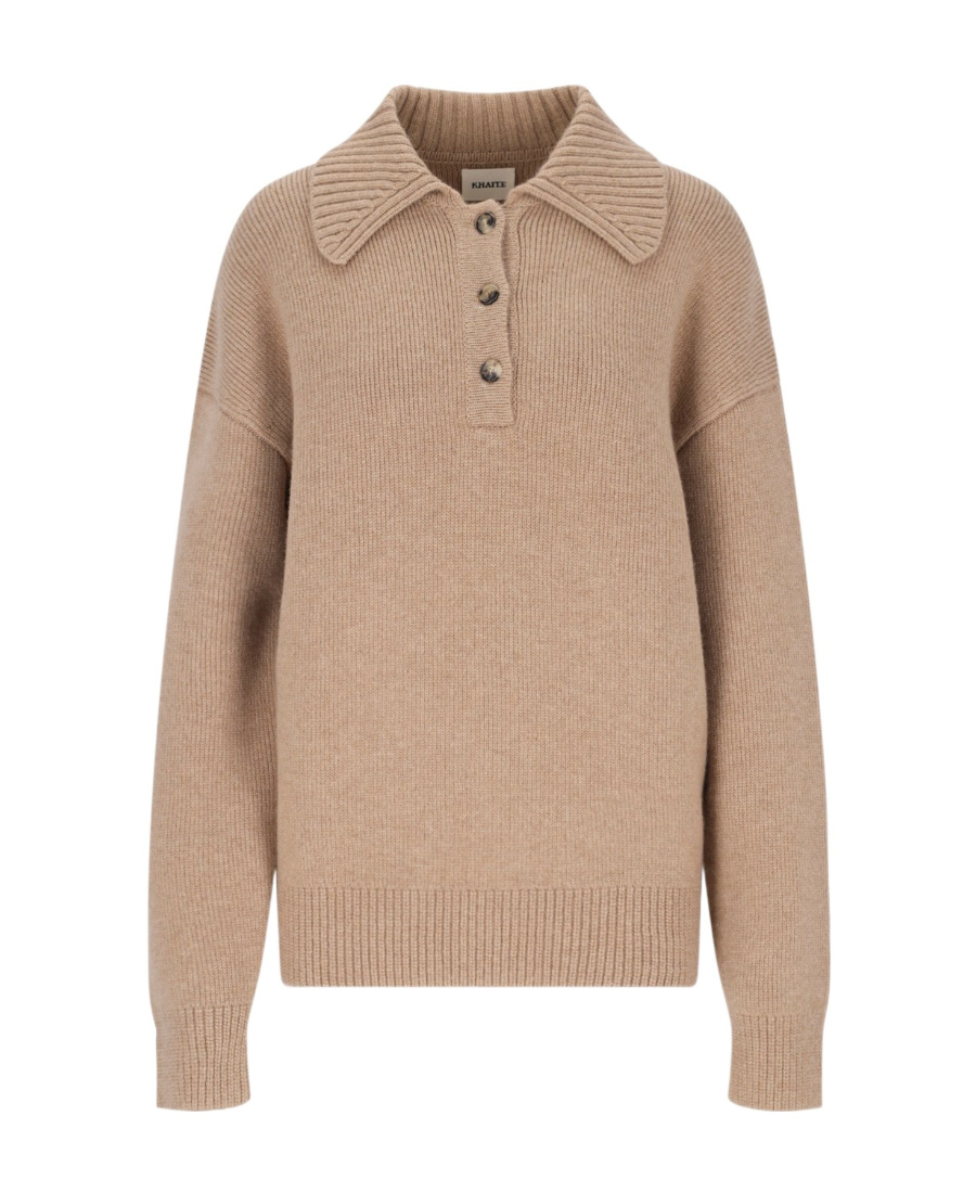Khaite Bristol Pullover Aus Einer Kaschmirmischung In Nude