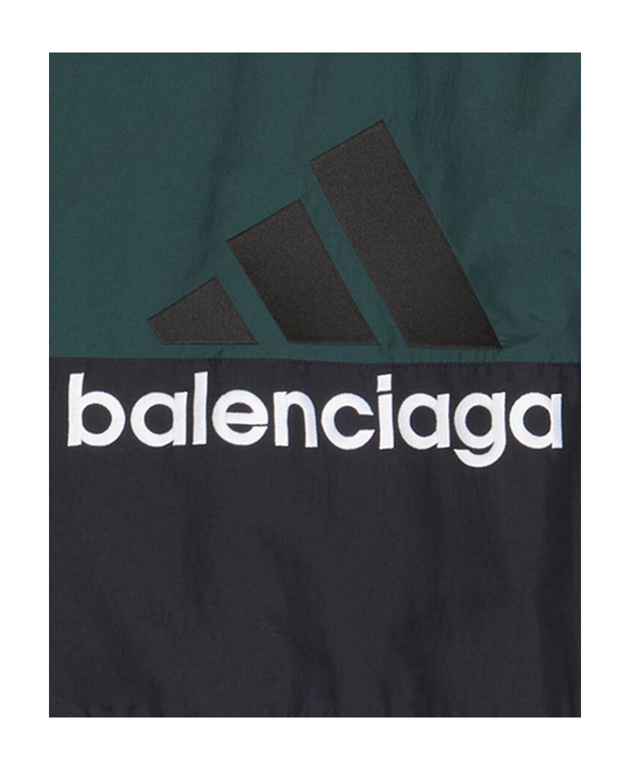 Balenciaga Giacca Imbottita Double Face  / Adidas  In Verde In Green