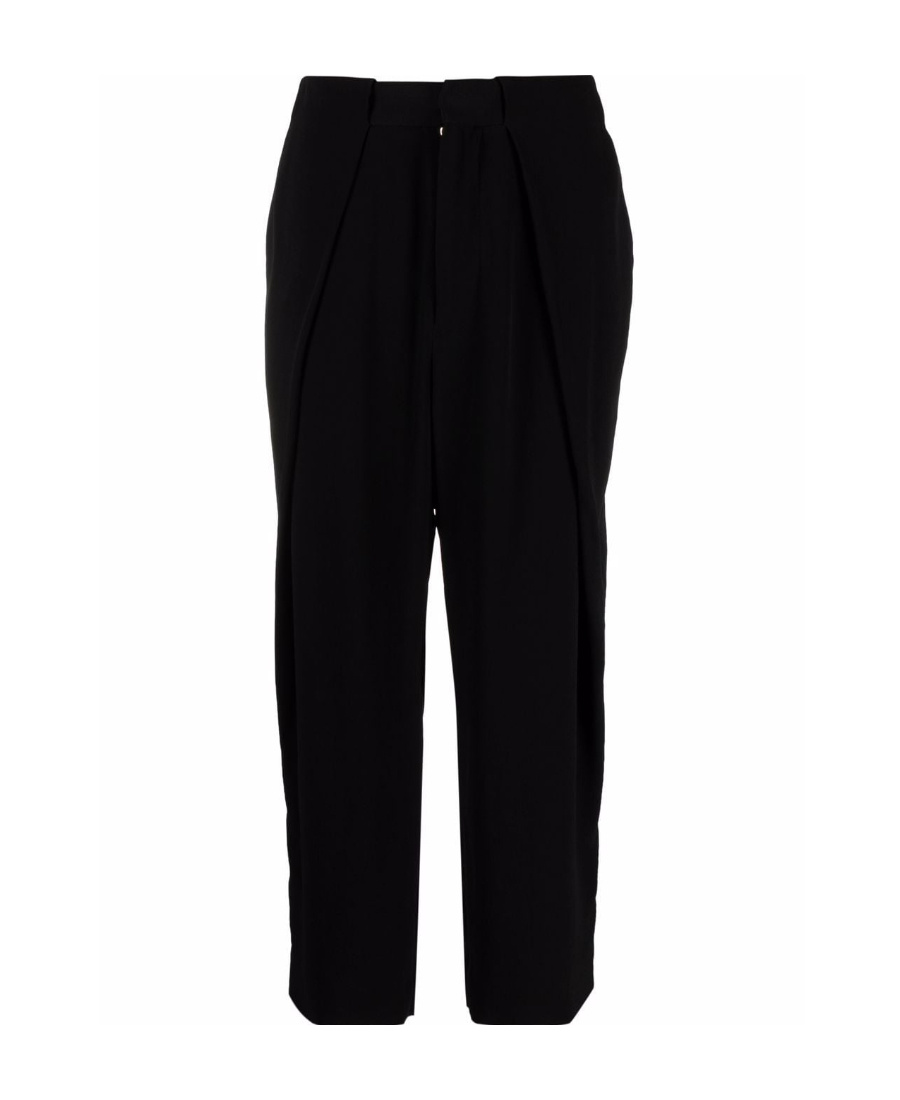 BALMAIN BLACK CRÊPE PANTS 
