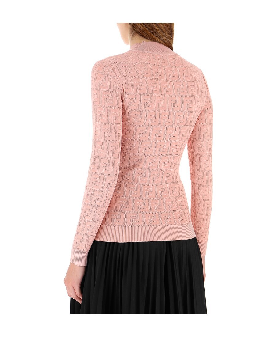 Fendi Ff Pattern Pullover In Nude