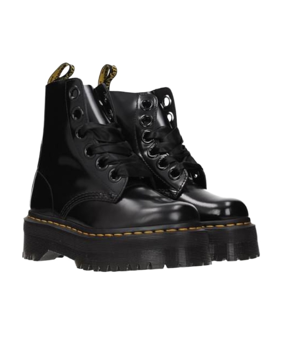 Dr. Martens' Logo And Ankle Boots In Black