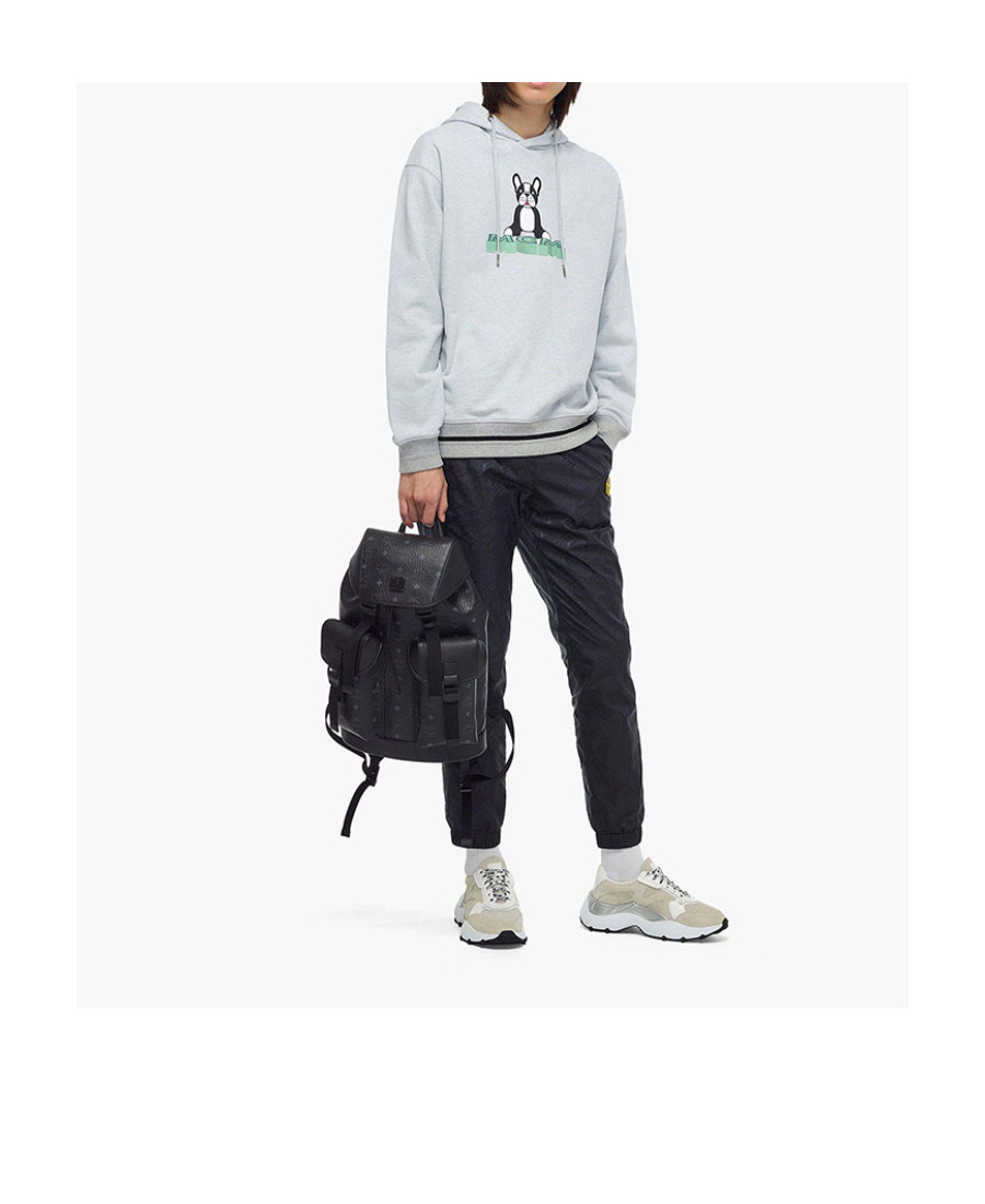 Mcm Printed Backpack In Black