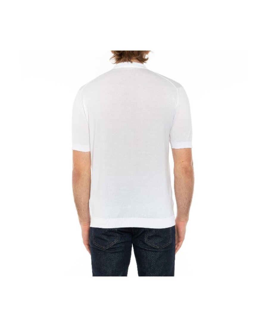 John Smedley Adrian Polo Shirt In White