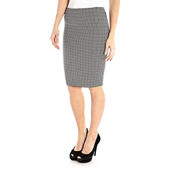 Shop Armani Jeans Checkered Detail Skirt In Gray