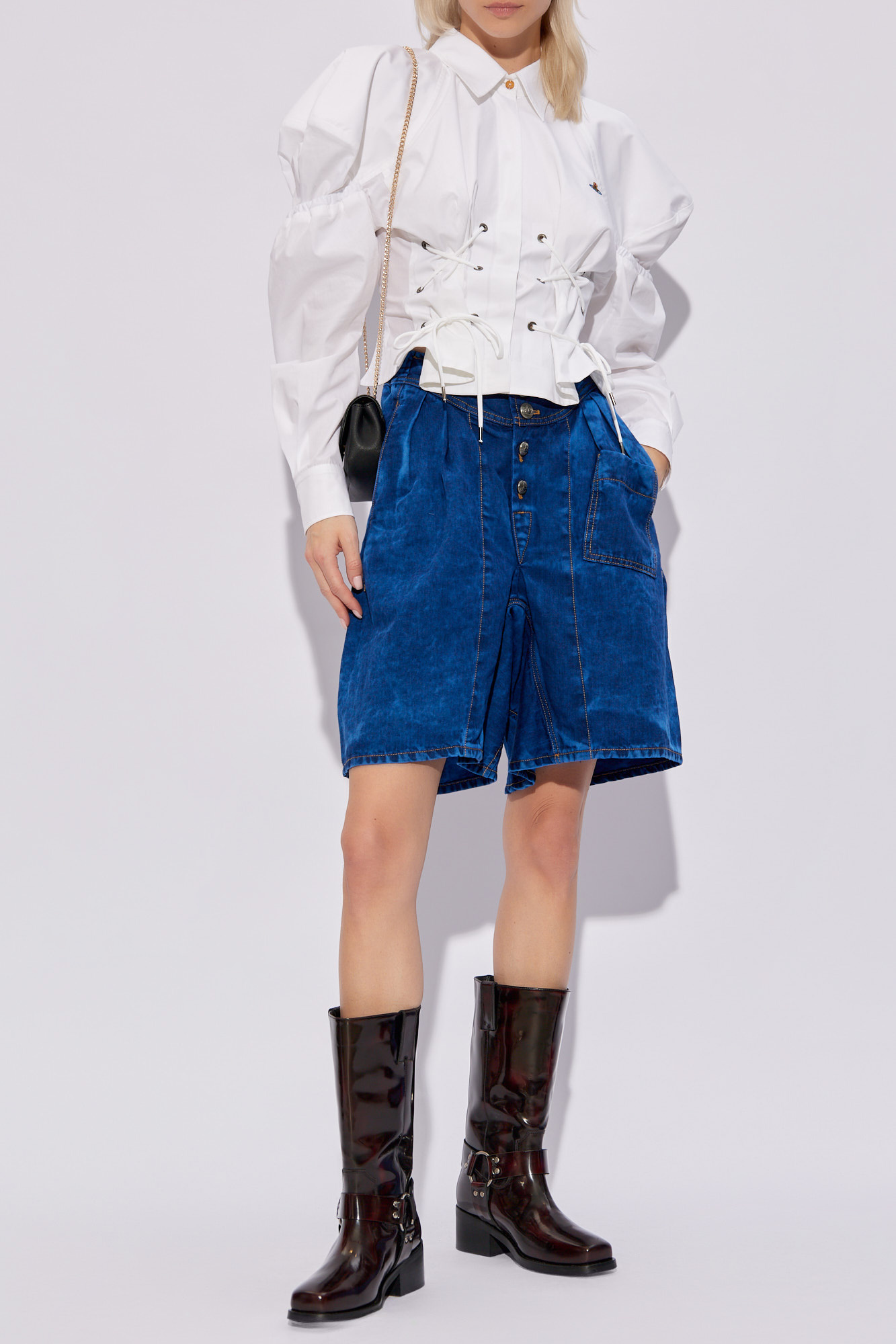 Vivienne Westwood Romario Bermuda Shorts In Blue