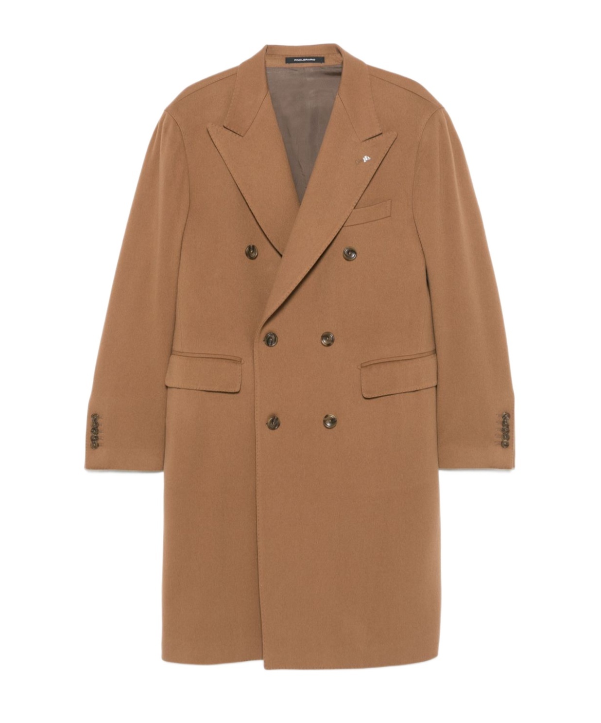 Tagliatore Double-breasted Coat In Brown