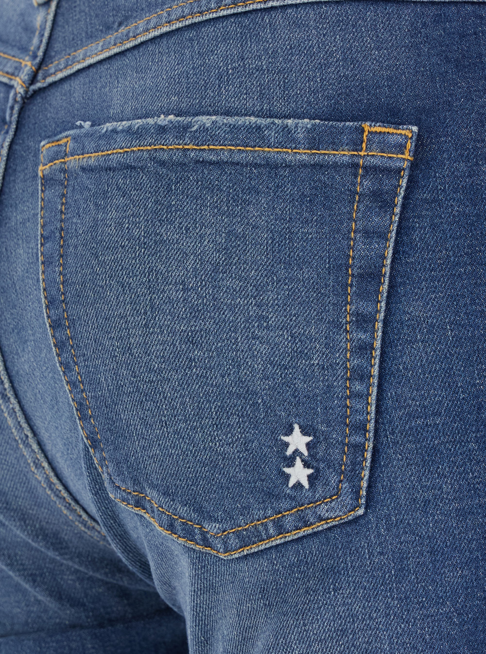 Icon Denim Flared Jeans With Rear Logo Patch