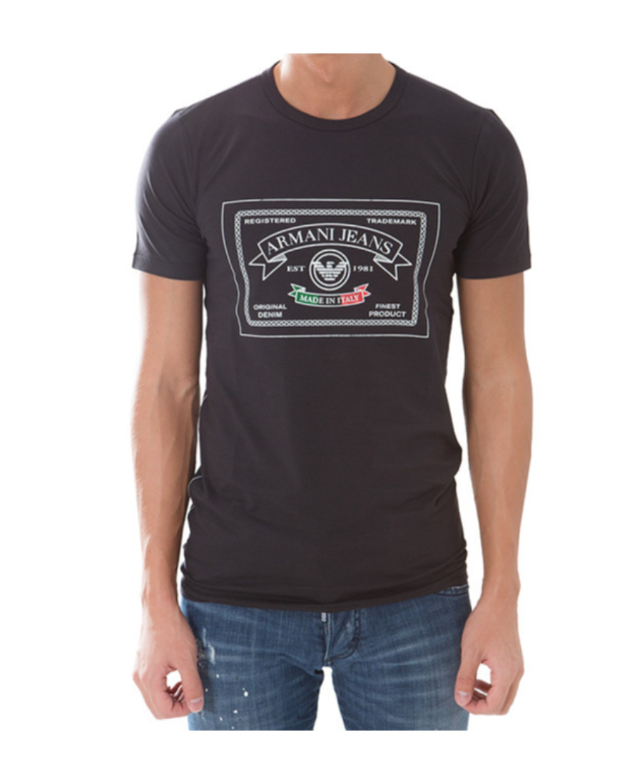 ARMANI JEANS LOGO DETAILS T-SHIRT