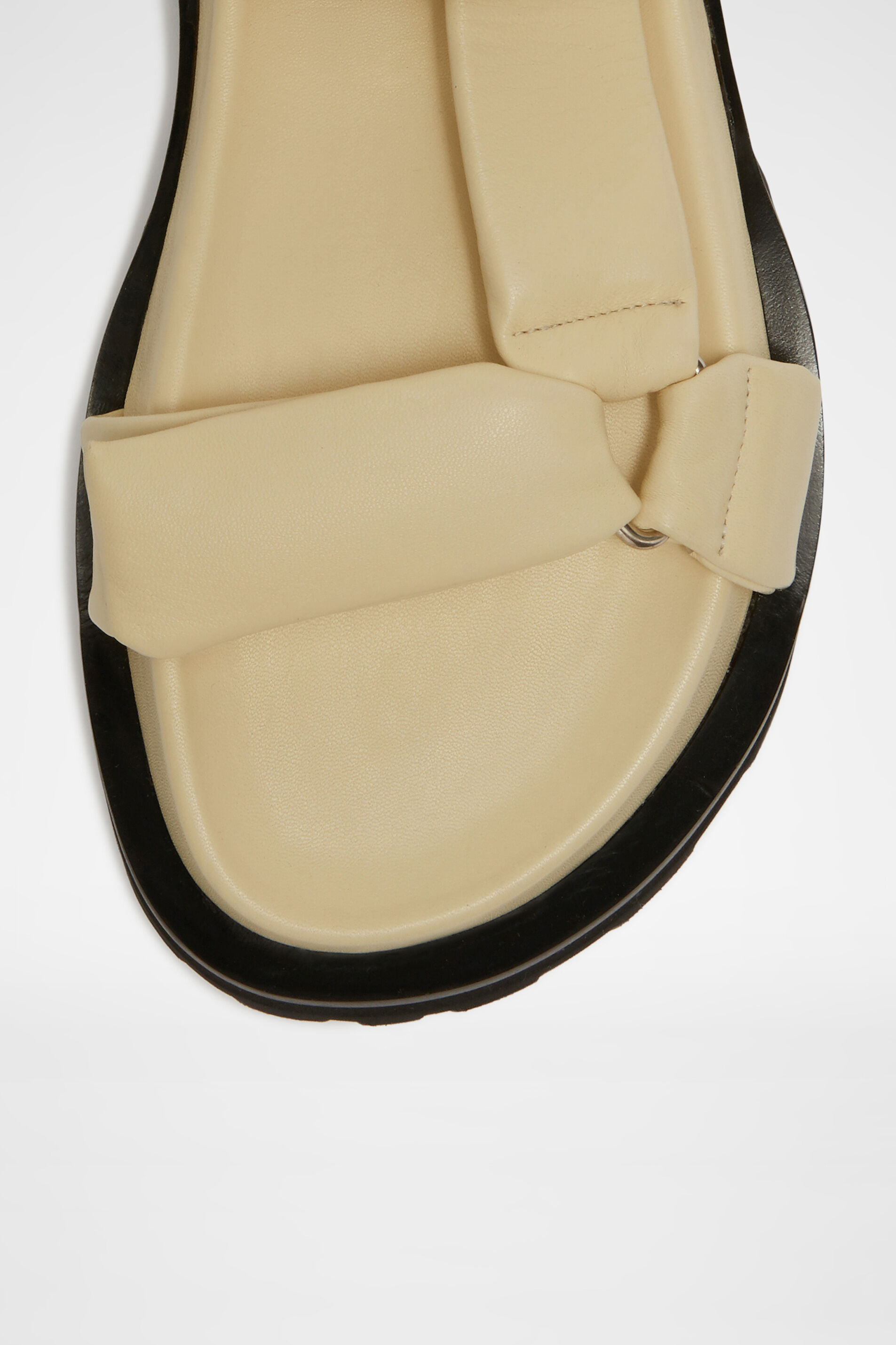 Jil Sander Chunky Leather Touch Strap Sandals In Nude