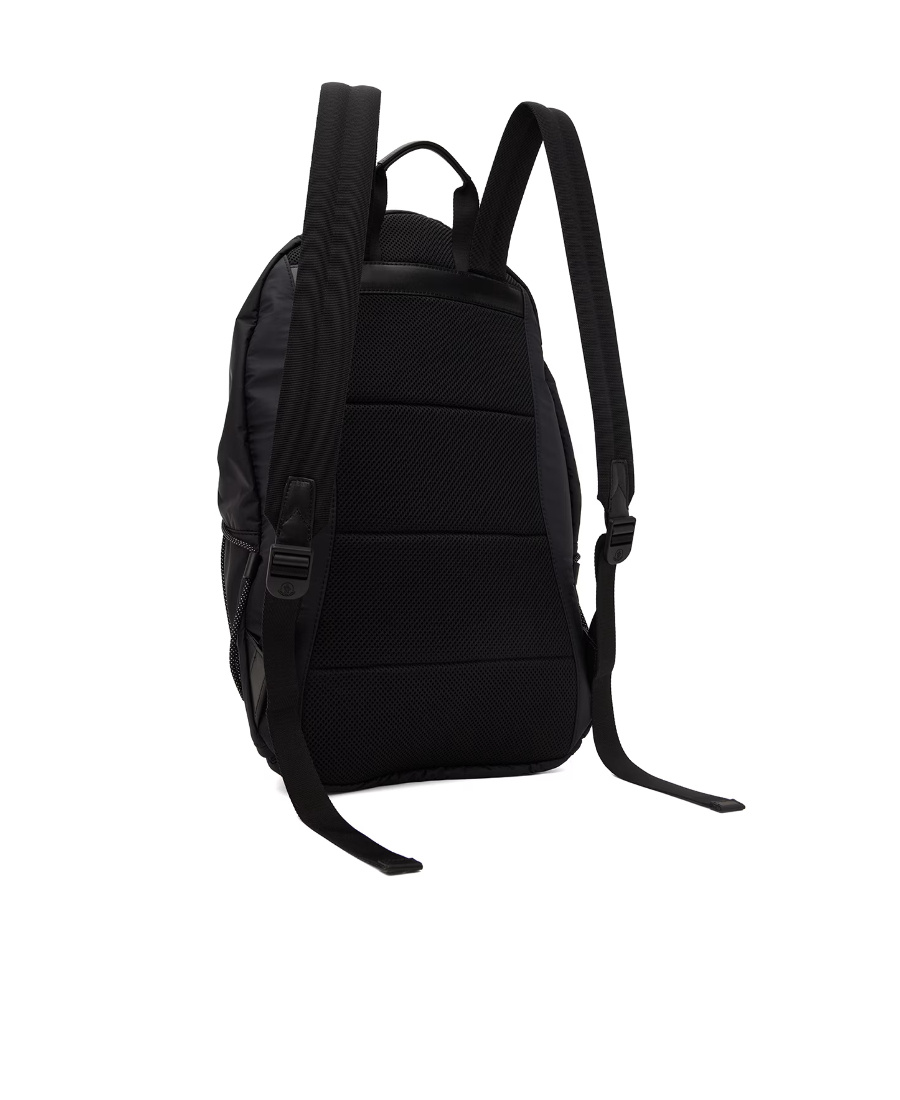 Moncler Makaio Logo Patch Zip-up Backpack In Black