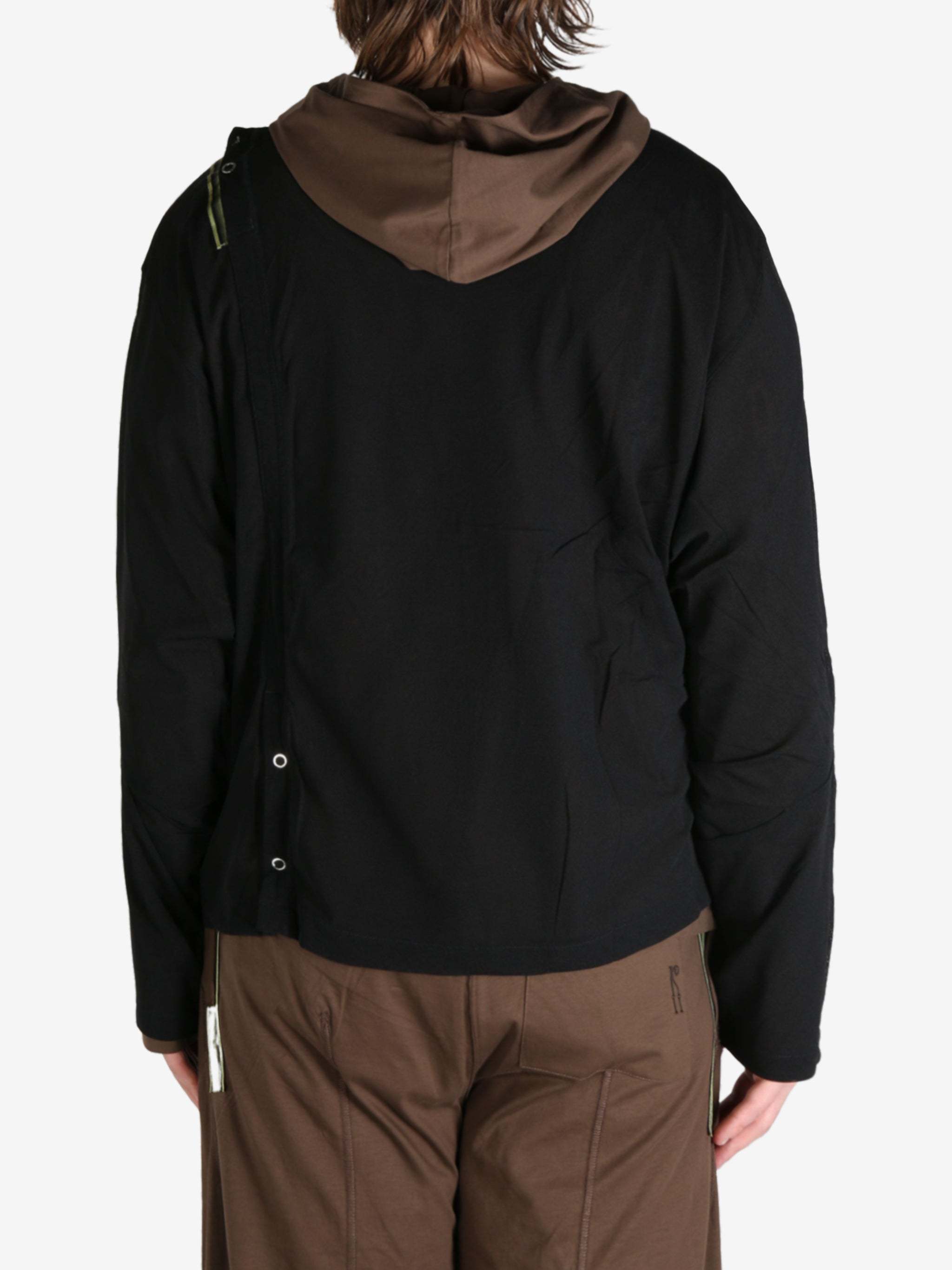 Kiko Kostadinov Inex Mesh Top Jersey In Black