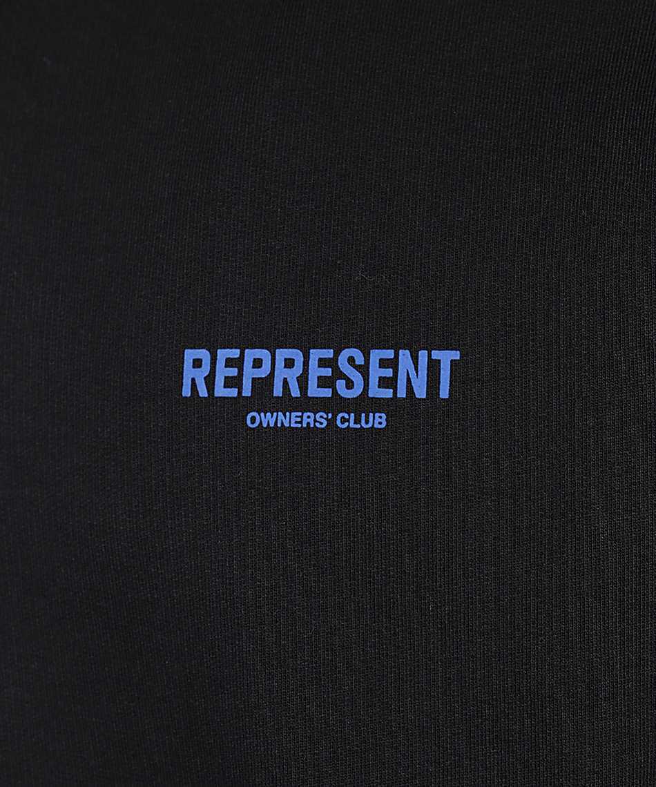 Represent Owners' Club-print Cotton Hoodie In Black