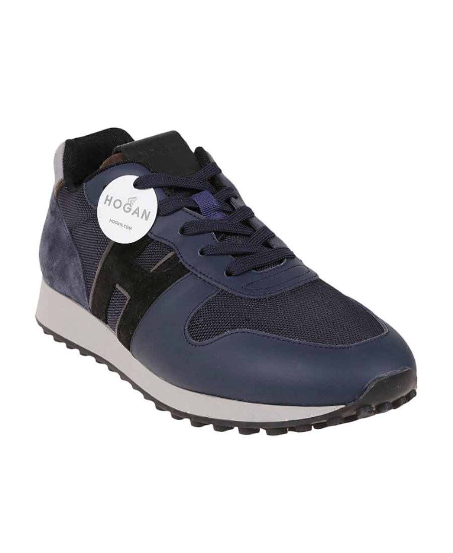 Hogan Low Lace-up Sneakers In Black