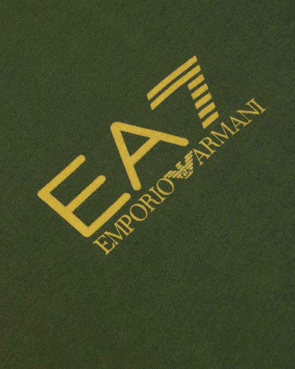 EA7 LOGO PRINTED T-SHIRT WITH ROUND NECK