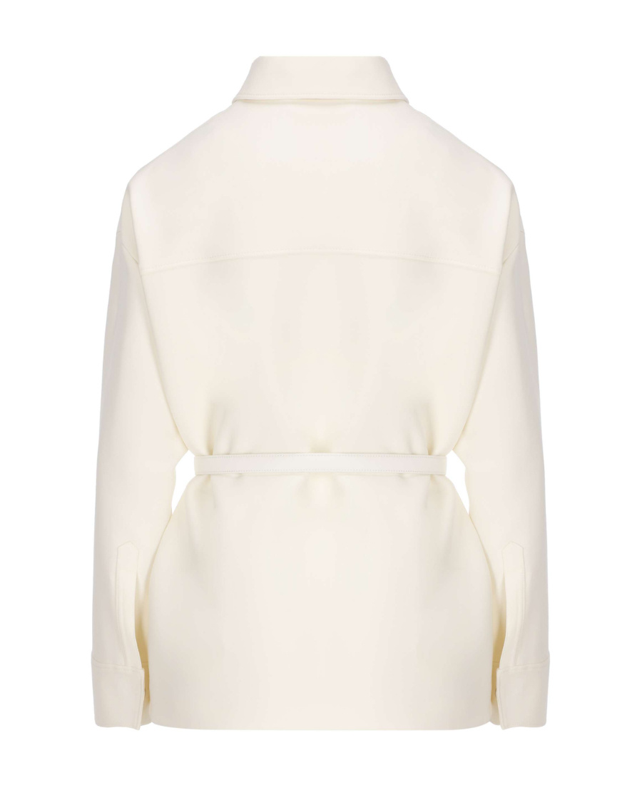 Fendi Lapel Casual Jacket In White