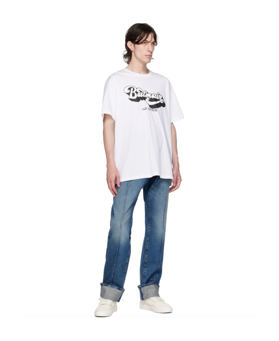 BALMAIN CASUAL STRAIGHT DENIM TROUSERS