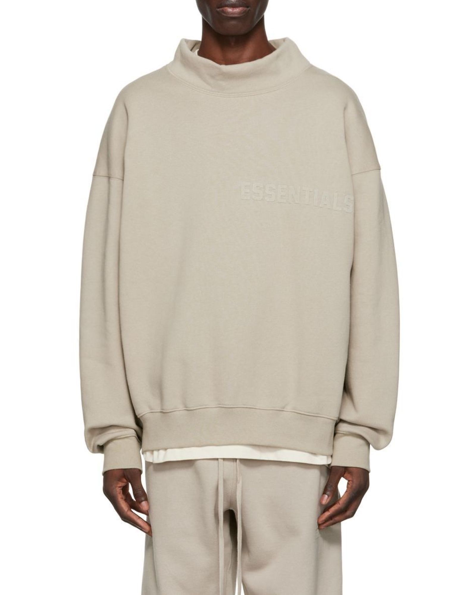 Essentials 3d-logo Sweatshirt In Neutral