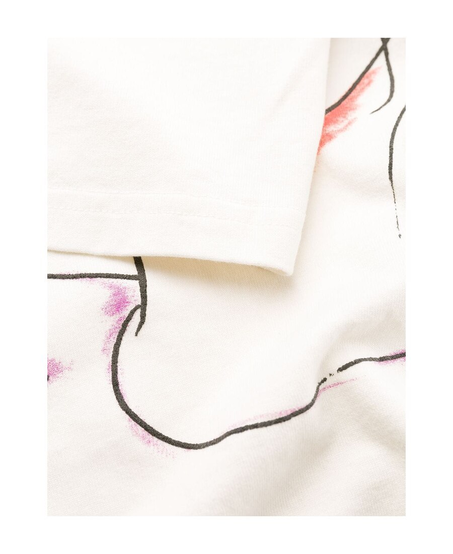 Off-white Logo Character Printed T-shirt In White