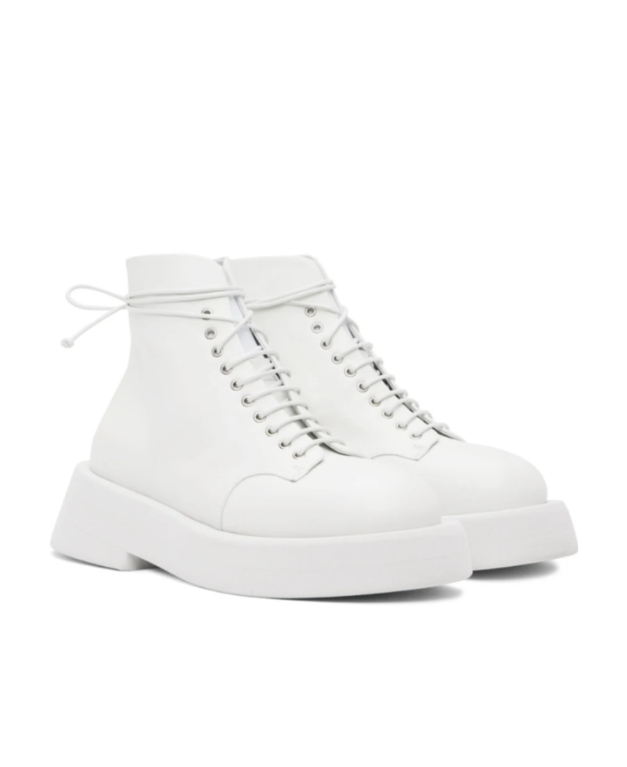 Marsèll White Gomme Gommellone Boots In White