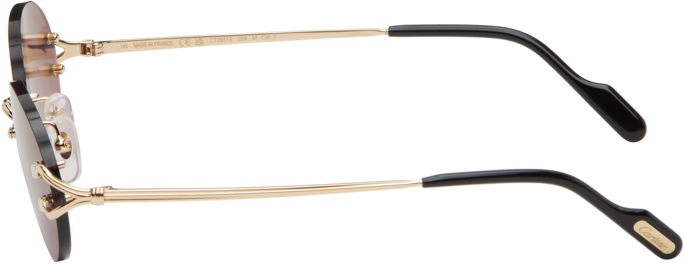 Cartier Signature C De  Sunglasses In Gold